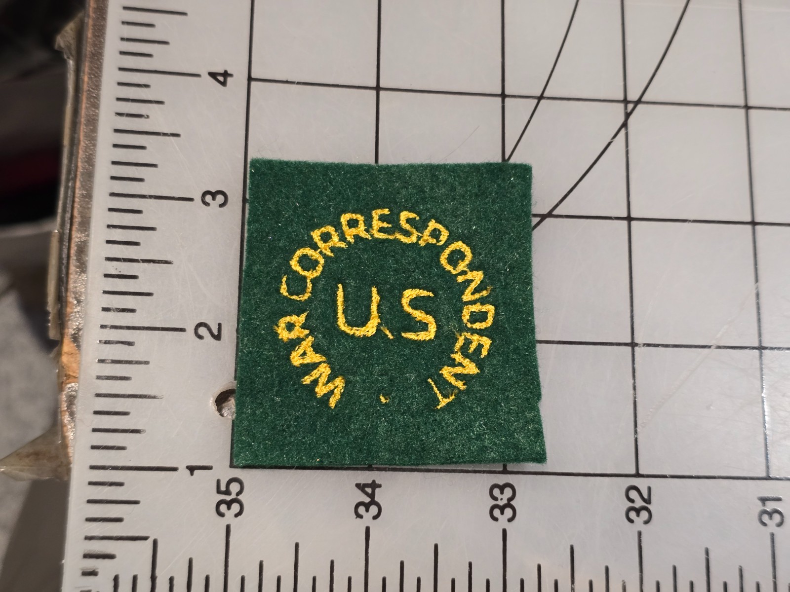 Reproduction WW2 US War Correspondent Patch 4417