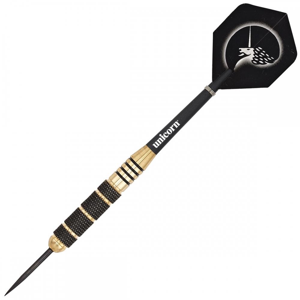 Unicorn Core Plus Win Brass Darts 25g Black/Gold 25g Black/Gold