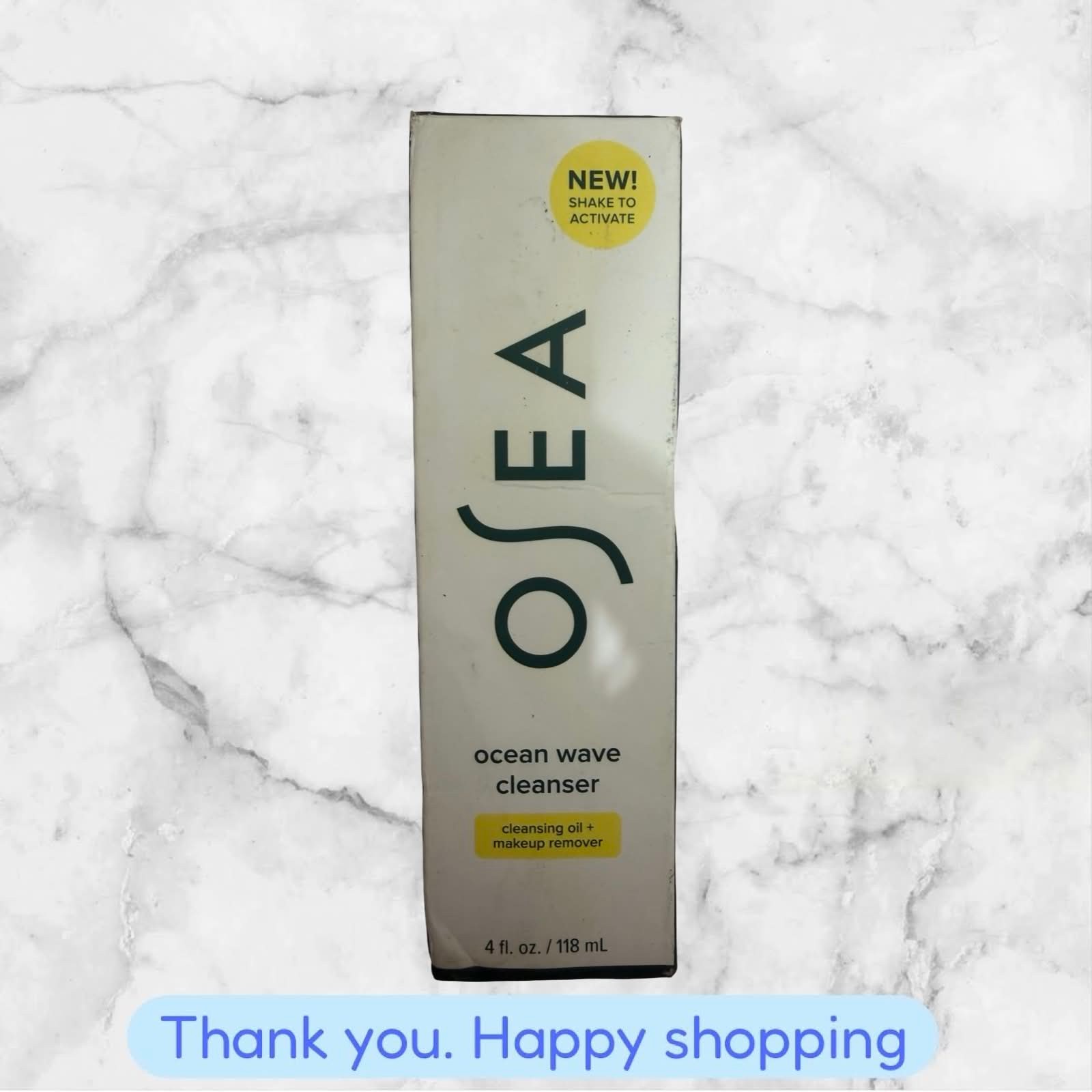 OSEA Ocean Wave Cleanser & Cleansing Oil + Makeup Remover 4oz Full Size NEW SHIP