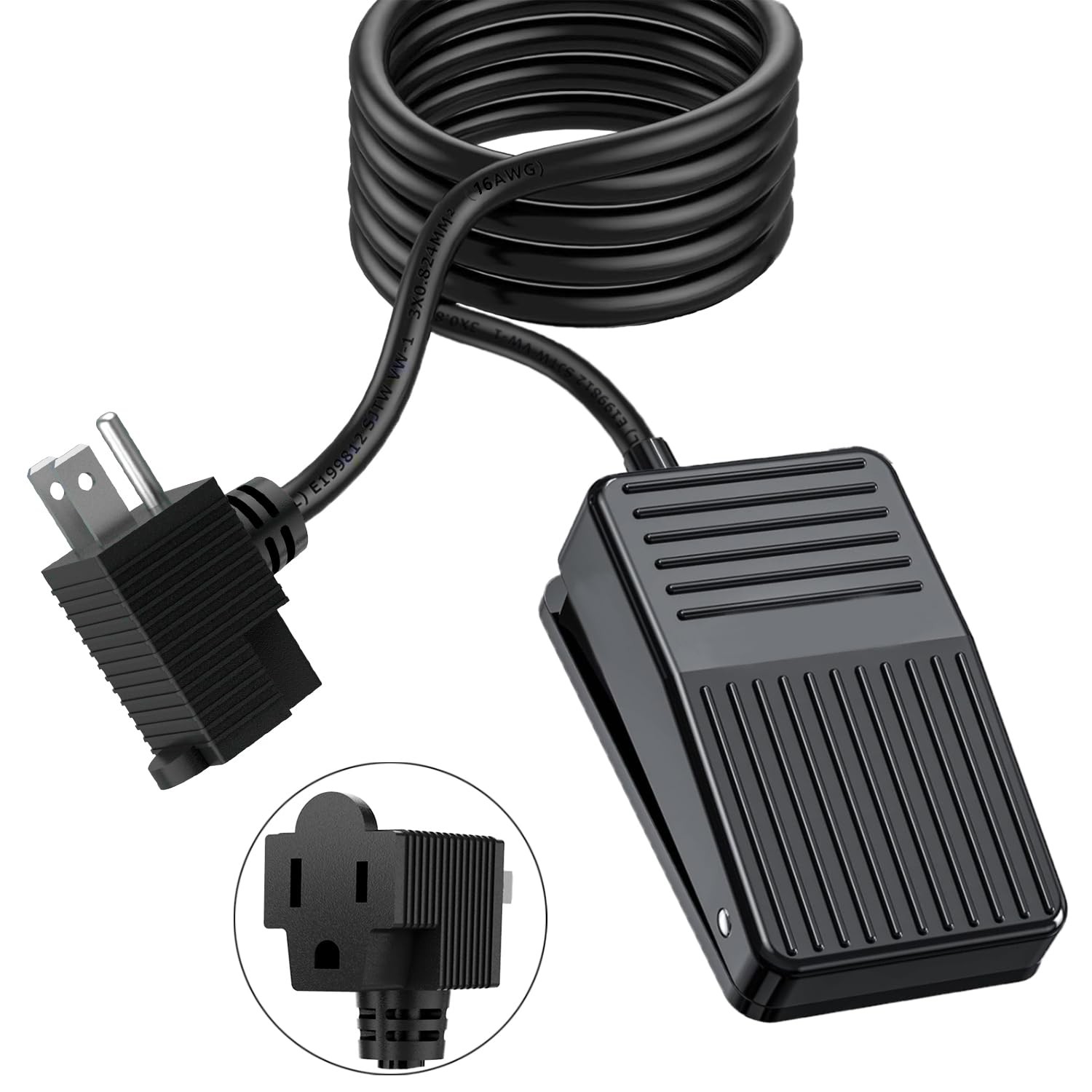 Foot Switch Foot Operated Pedal Controller On/Off Power Switch Woodworking