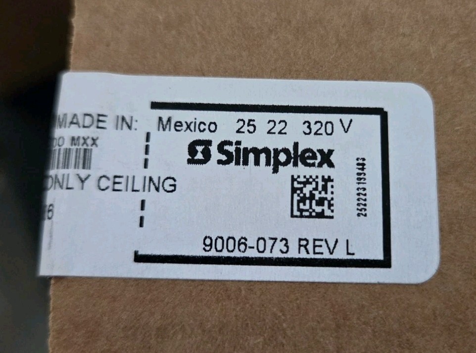 SIMPLEX 49AV-APPLC ADDRESSABLE CEILING HORN/STROBE - APPLIANCE ONLY - 46 AVAIL.