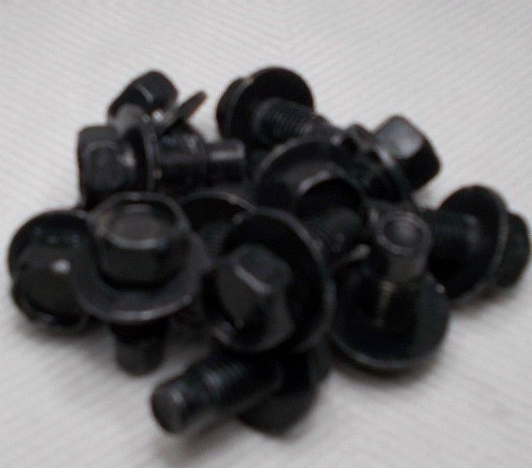 M10 10mm X 1.25 Fine X 13mm Thread Hex Washer Head Bolt Lot Of 12 Bolts