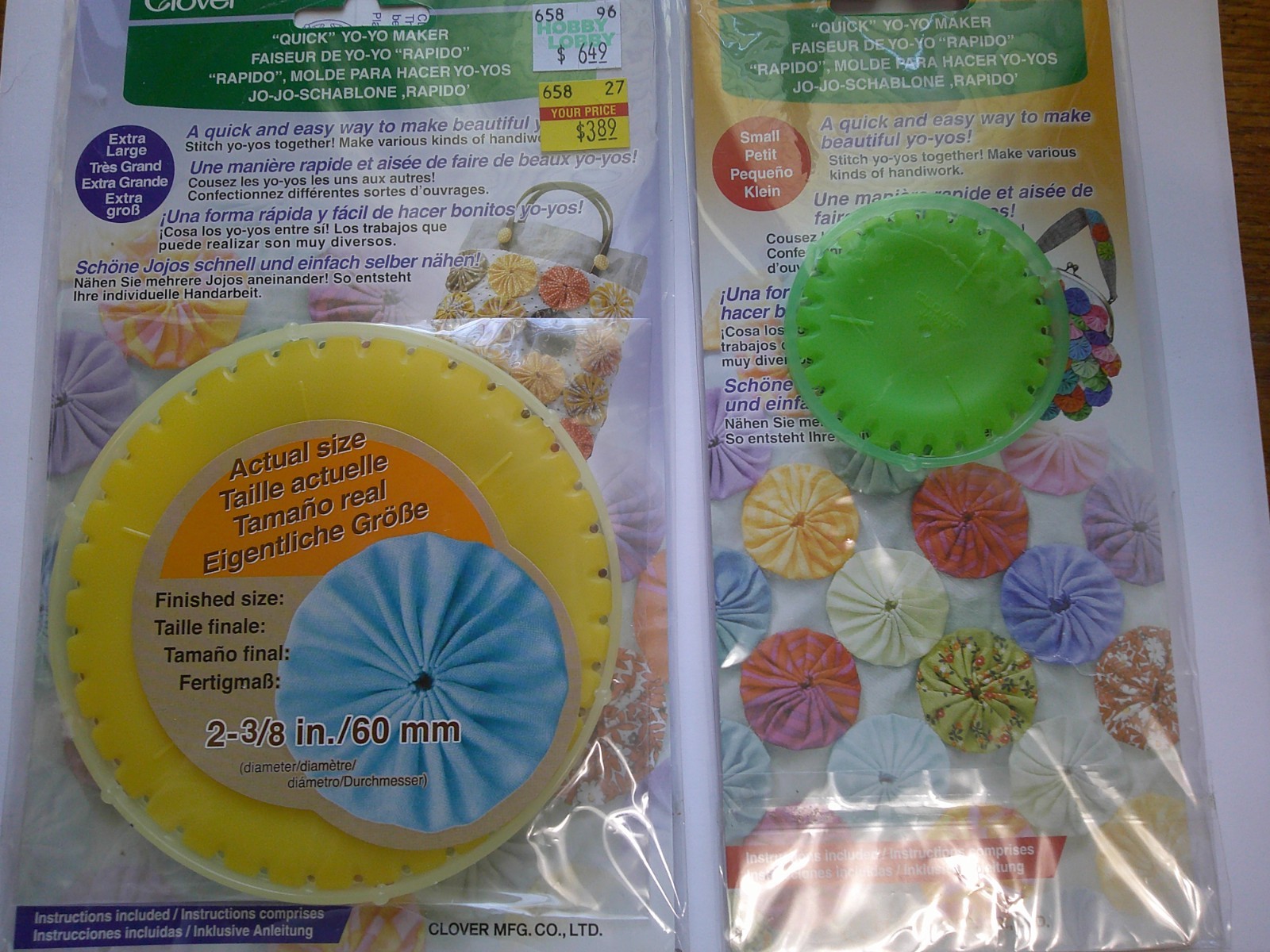 Lot of 2 Clover Quick Yo-Yo Makers