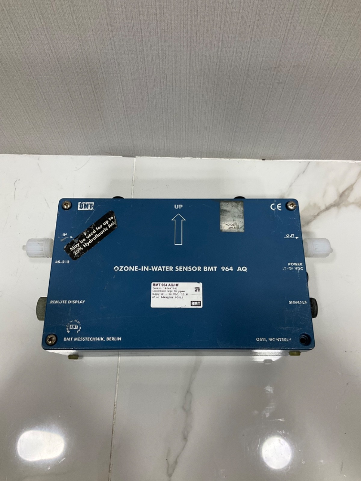 OSTI BMT 964 AQ/HF OZONE-IN-Water Ozone Sensor