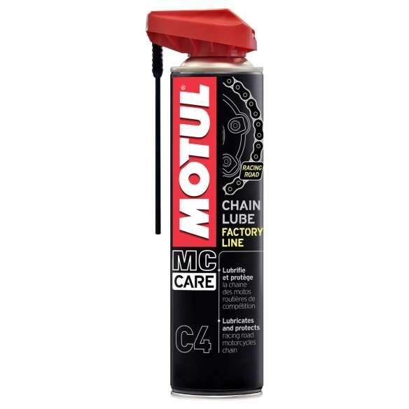 Motul C4 Chain Lube Factory Line Spray For Motorcycle 400 Ml