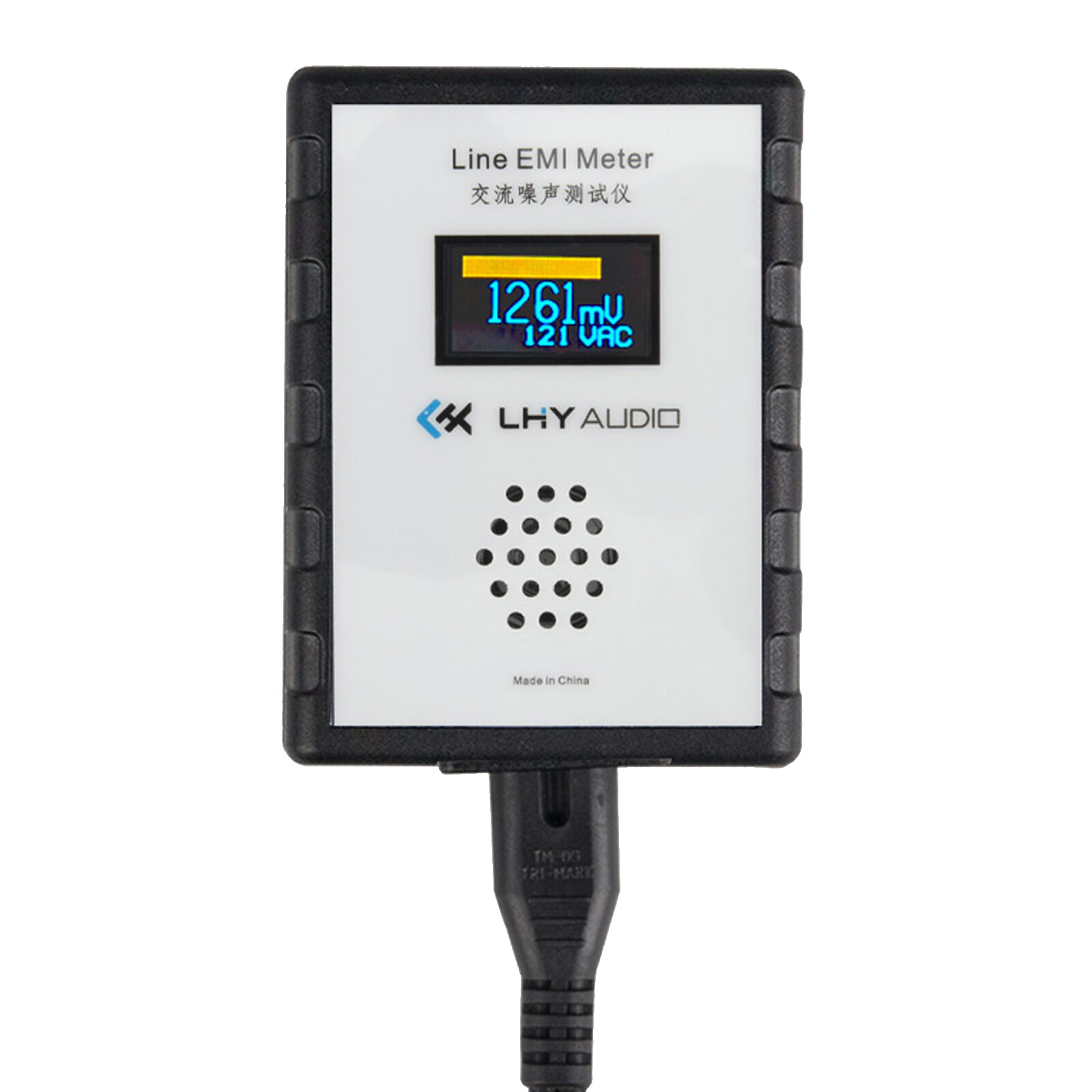 Line EMI Meter Mains Noise Tester Broadband AC Power Meter Ripple Analyzer OLED