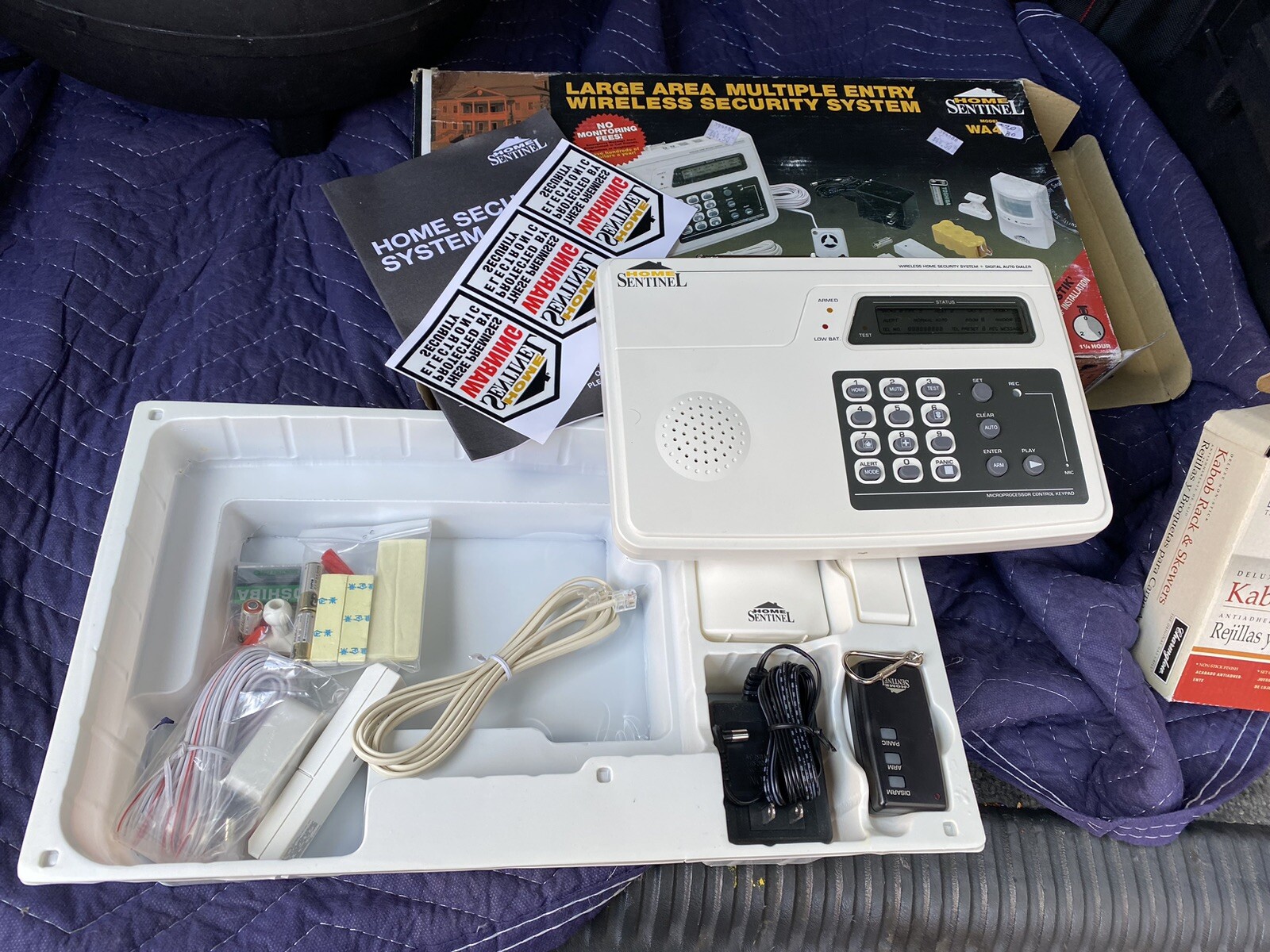 Vintage Wireless Burglar Alarm By Home Sentinel WA410 Remote Control Unit UNTEST