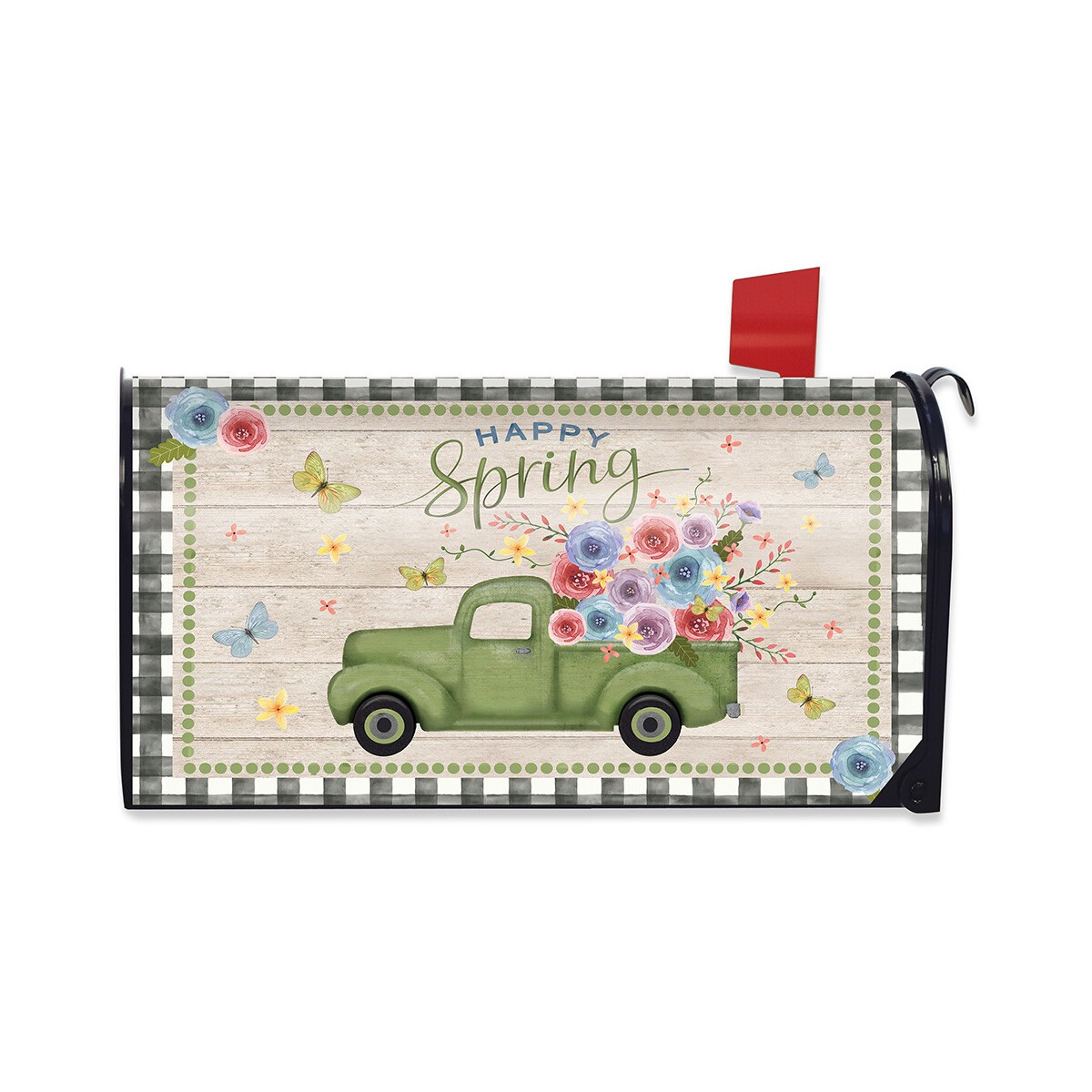 Briarwood Lane Happy Spring Pickup Truck Large Oversized Mailbox Cover 20x14.5