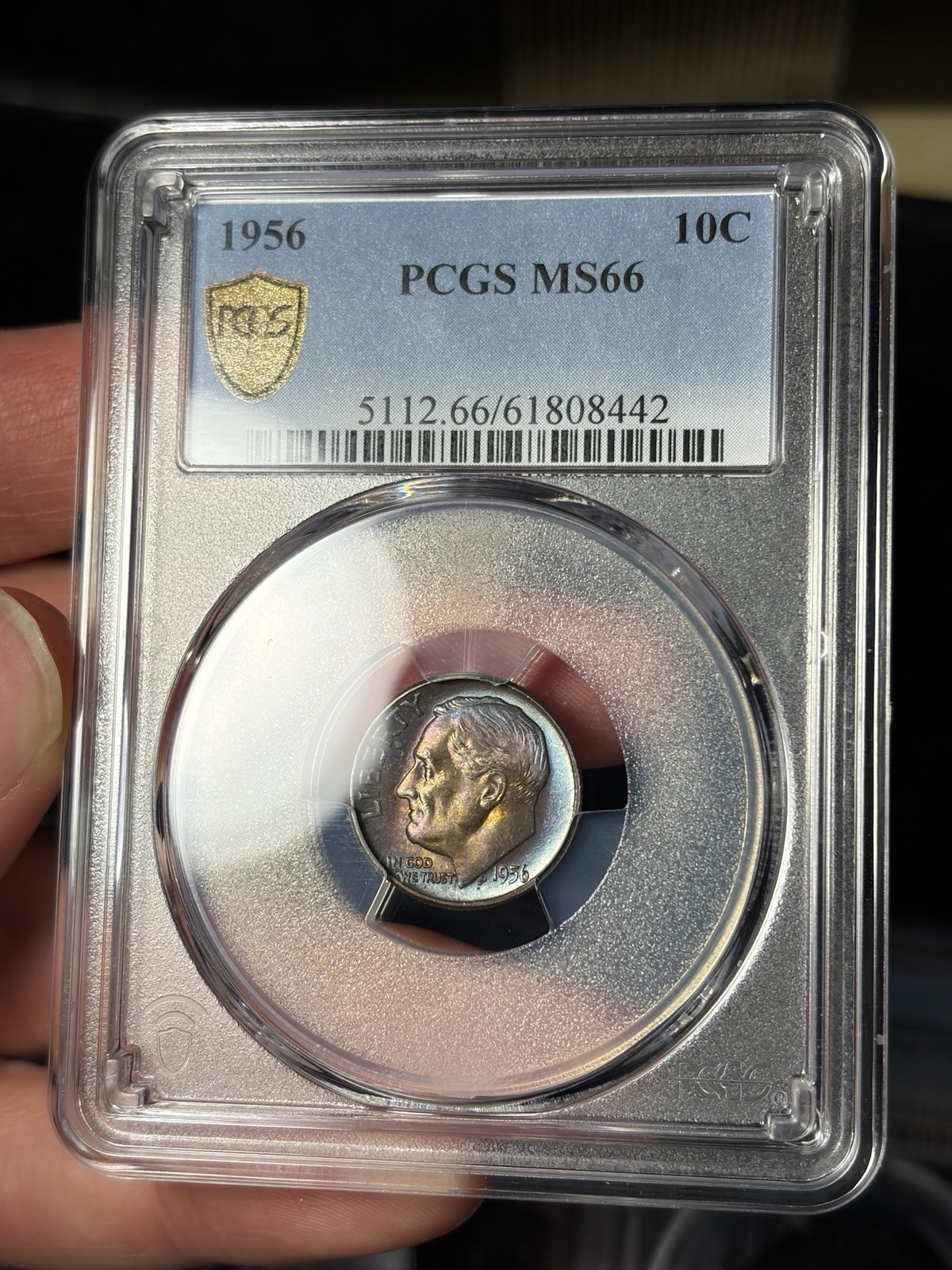 1956 US Mint Set 18 Coin Fully PCGS Graded Rainbow Toned WOW Original
