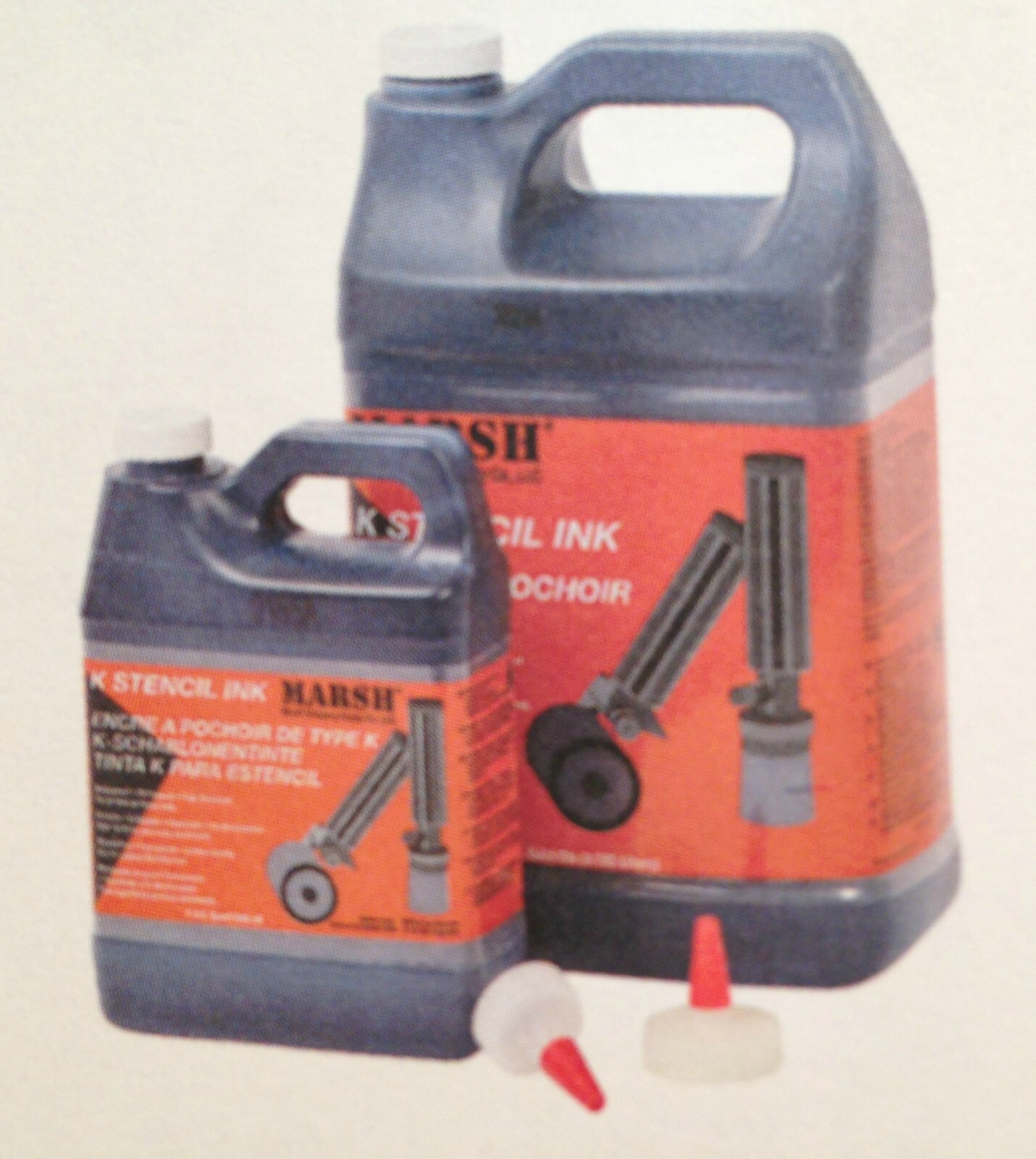 Marsh Rolmark stencil Red ink, 1 Gallon