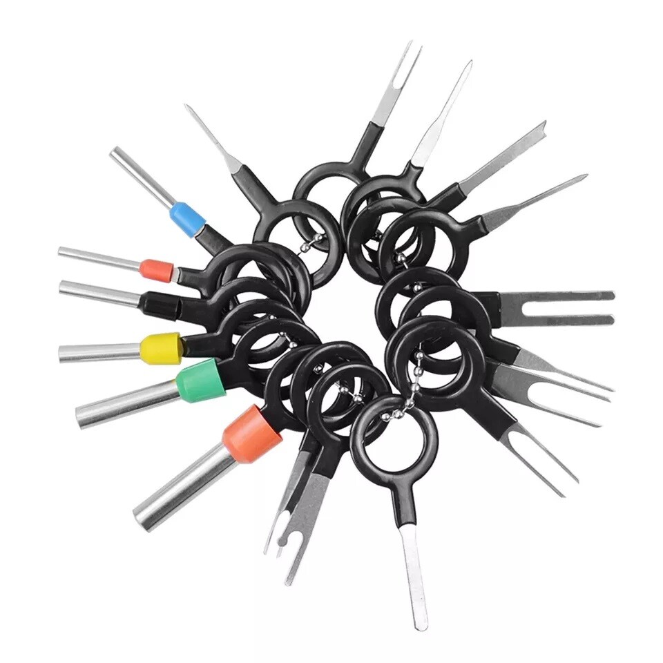 100Pc Pin Ejector Wire Extractor Terminal Auto Removal Puller Connector Kit Tool