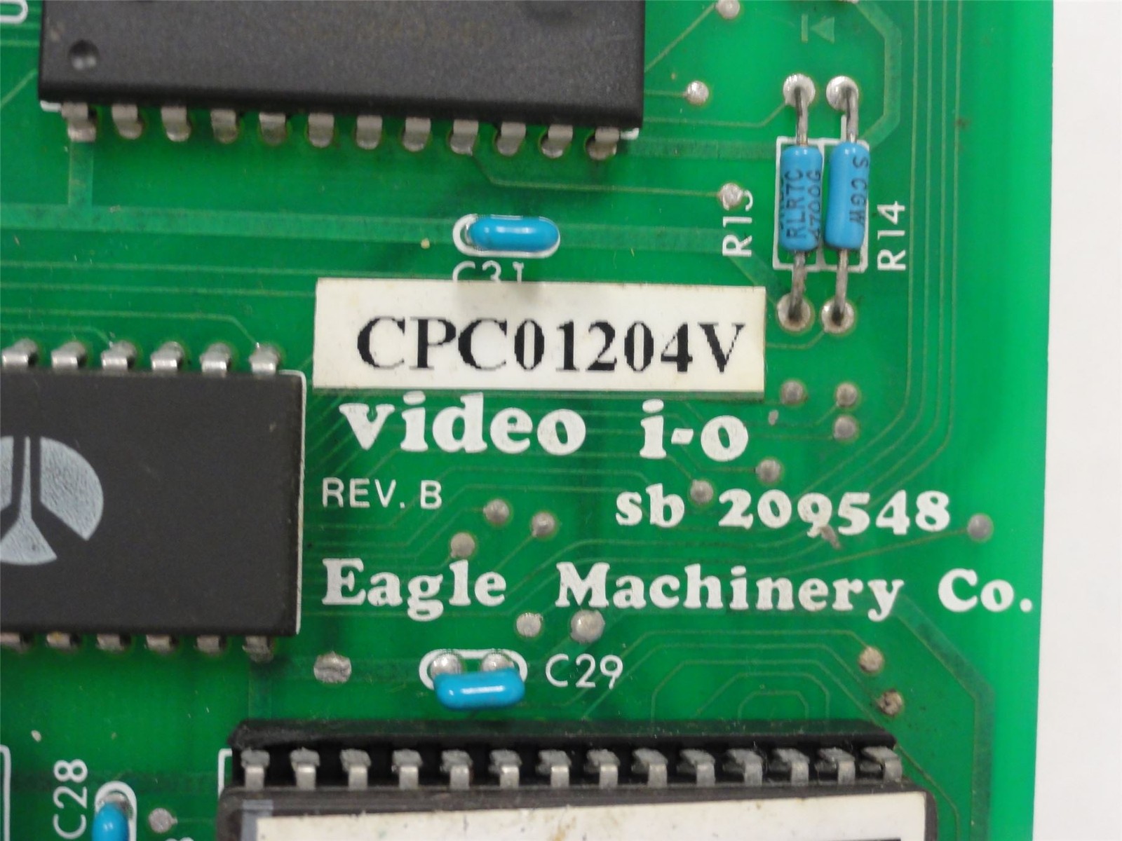 226237 Used; Eagle Machinery CPC01204V CPU Board