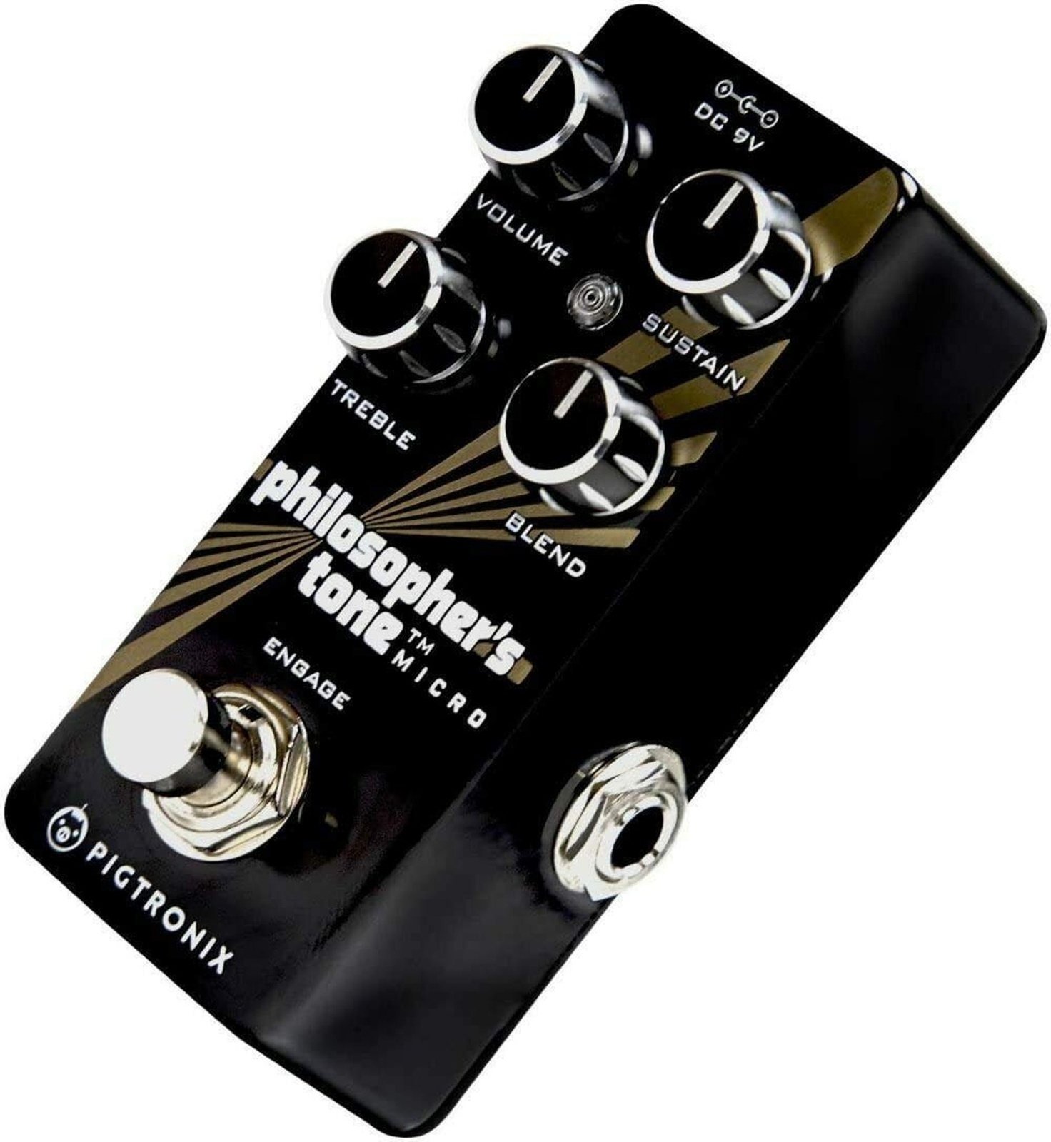 Pigtronix Guitar Compression Effects Pedal, Black (PTM)