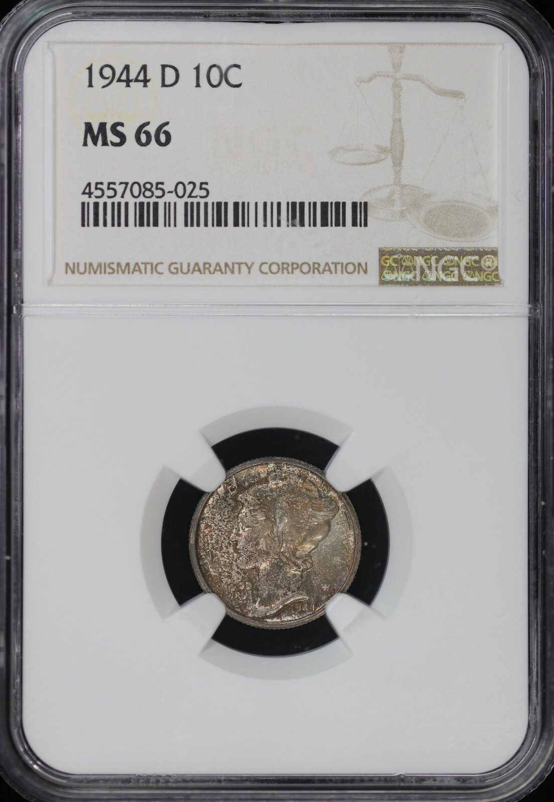 1944-D 10C Mercury Dime NGC MS 66 | Uncirculated