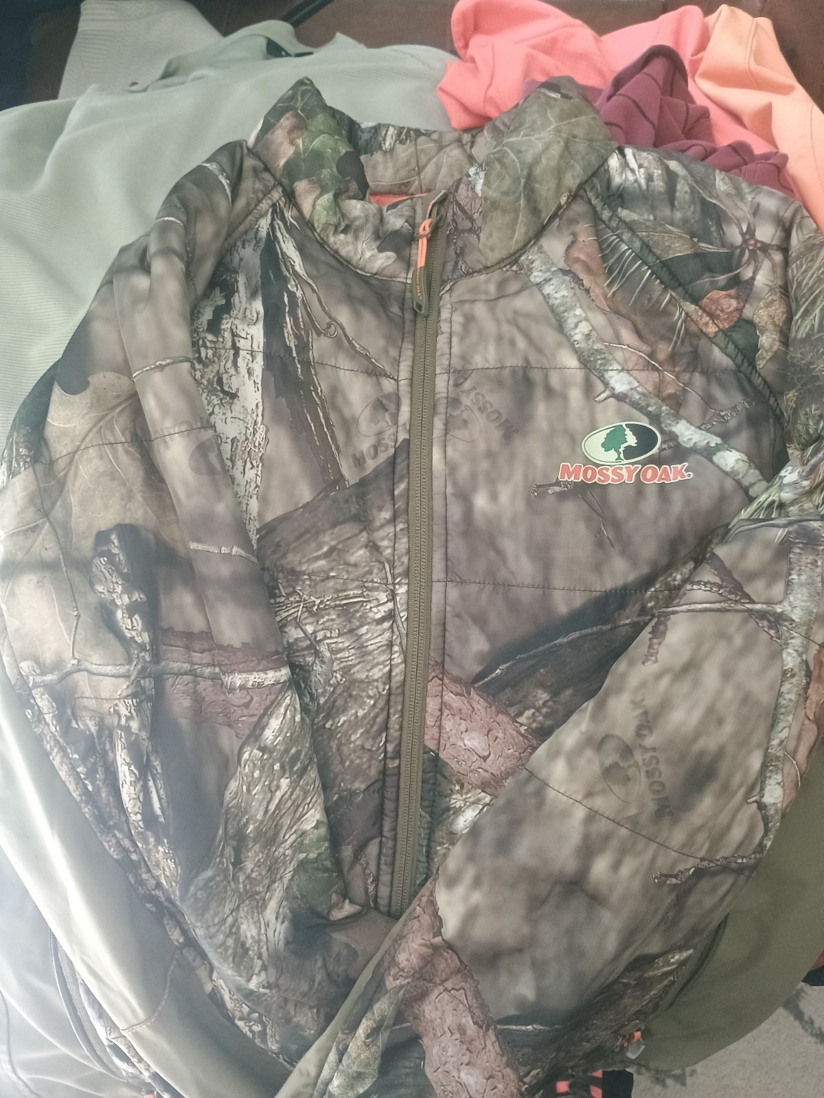 Mossy Oak Mens Large Camo Jacket No hood New Great Condition