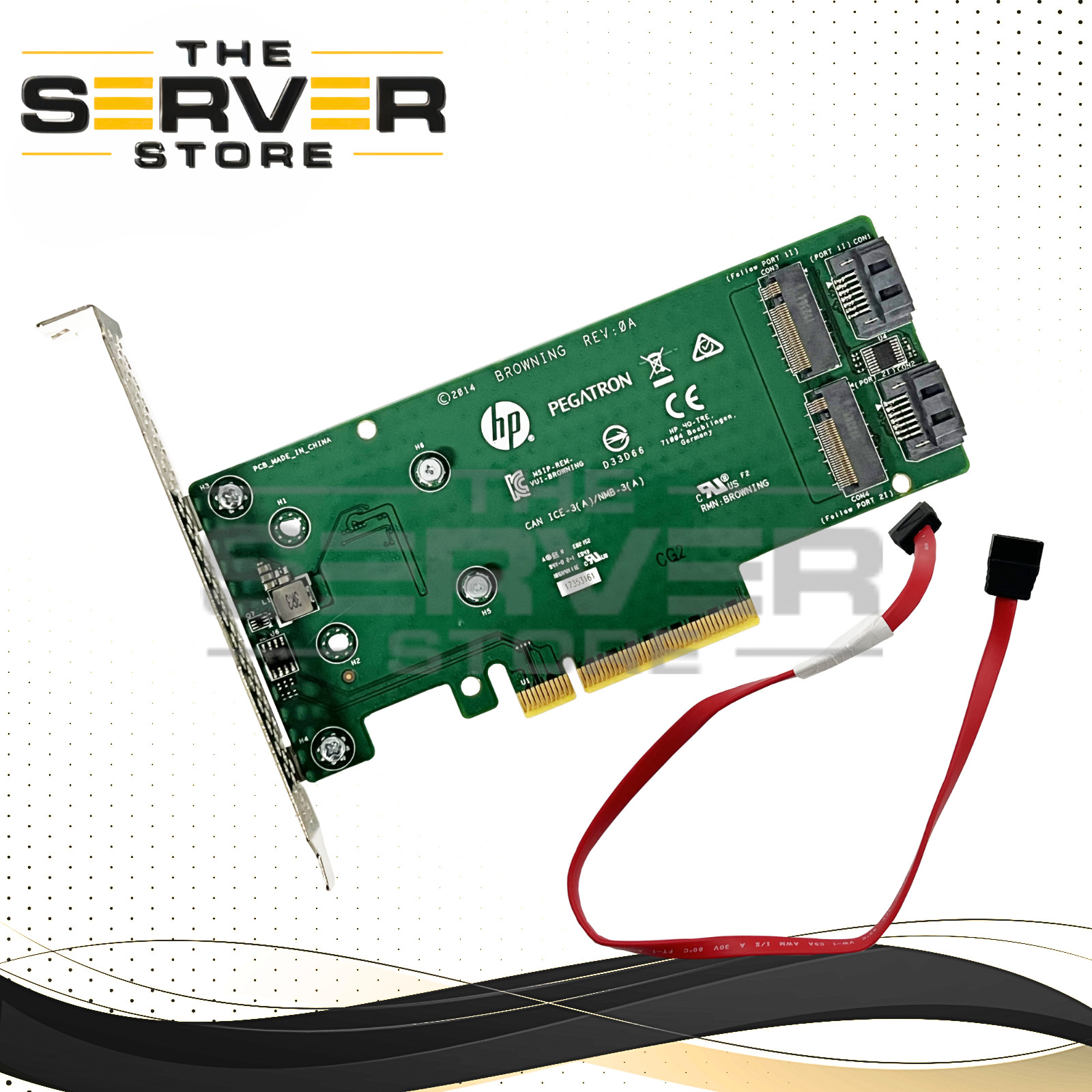 HPE SATA M.2 ProLiant ML/DL Dual Drive PCIe Riser Card (Card Only) 835566-B21