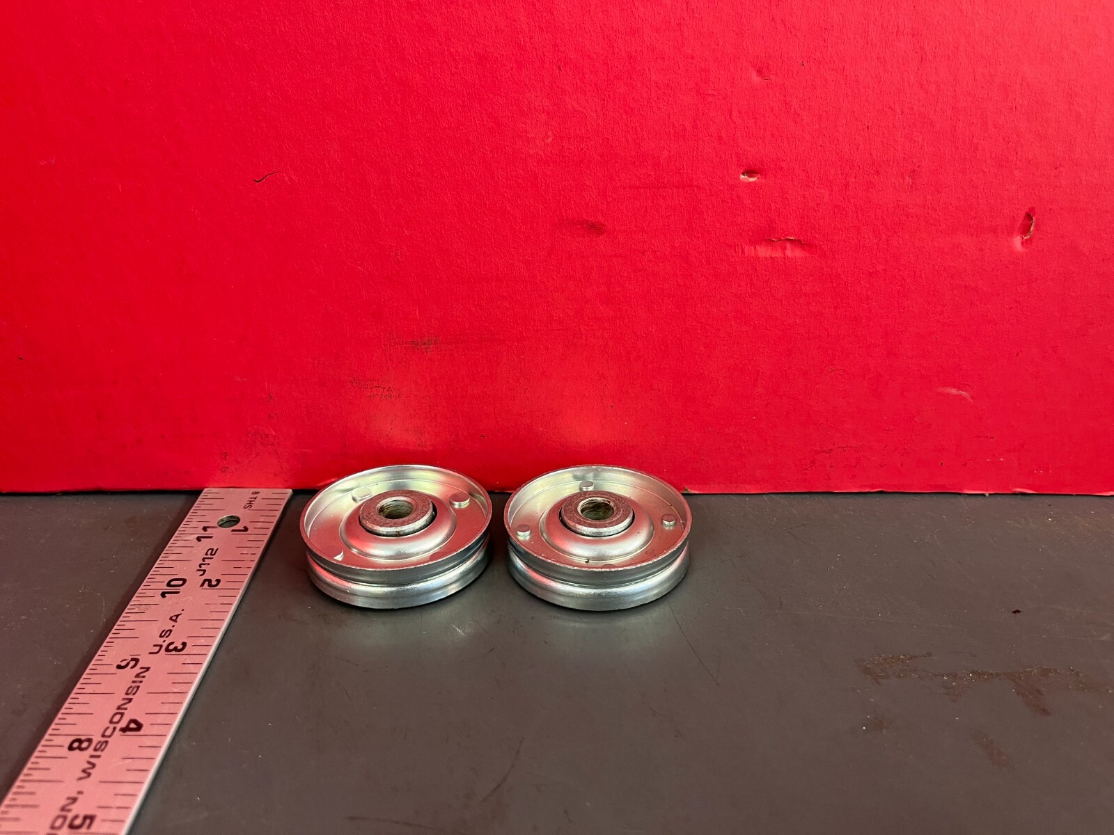 2203- SHEAVE WHEEL, ZINC- LOT OF 2