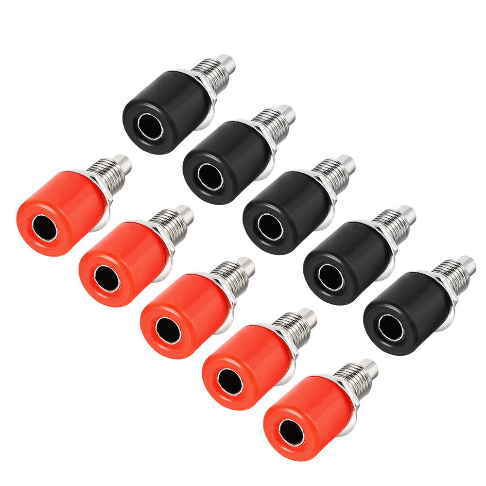 5/10 Pairs Binding Post M6 M8 Thread Amplifier Connector Banana Plug Socket NEW
