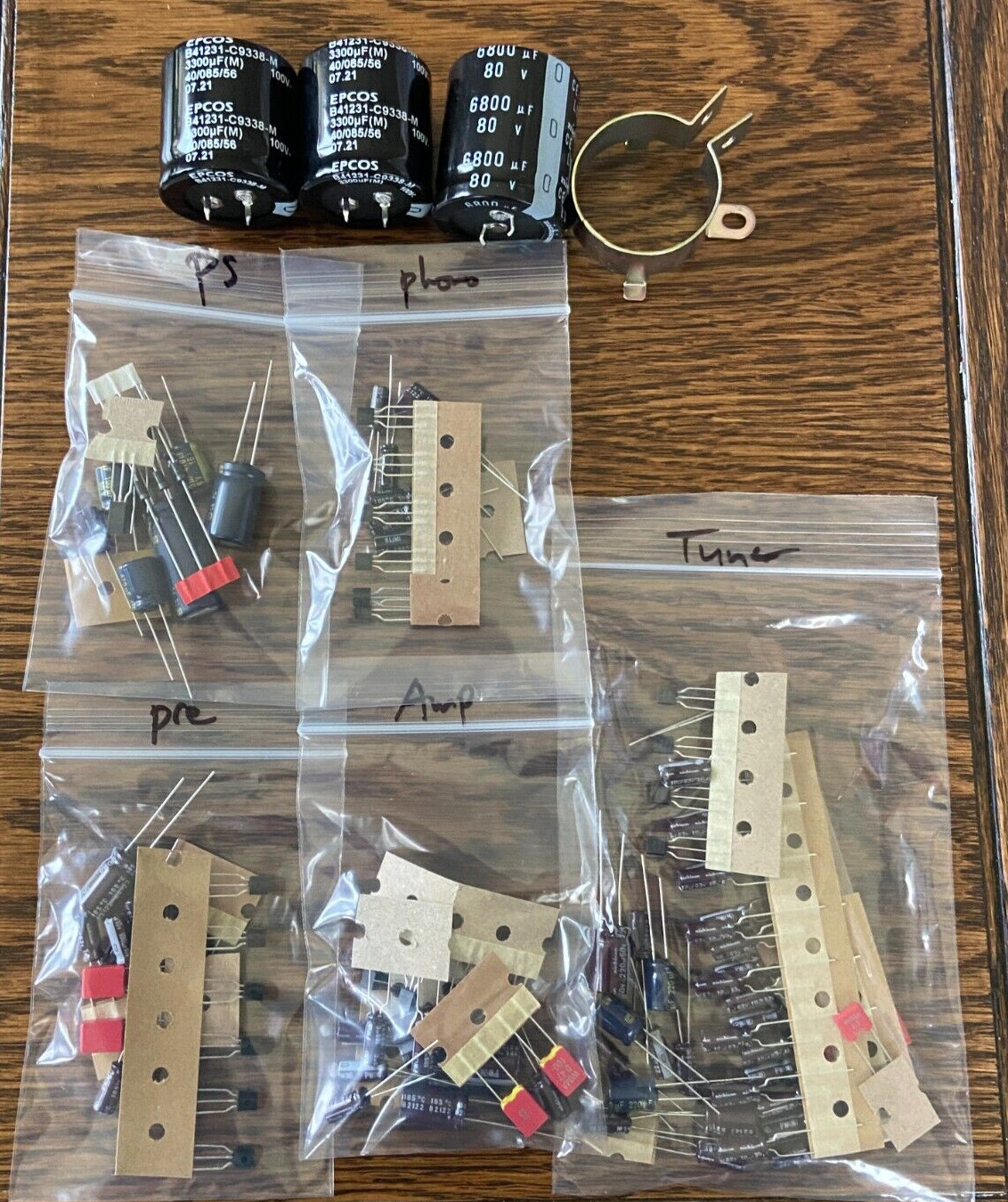 Marantz 2220 Complete Rebuild Kit High-Quality Receiver Recap Caps Transistors