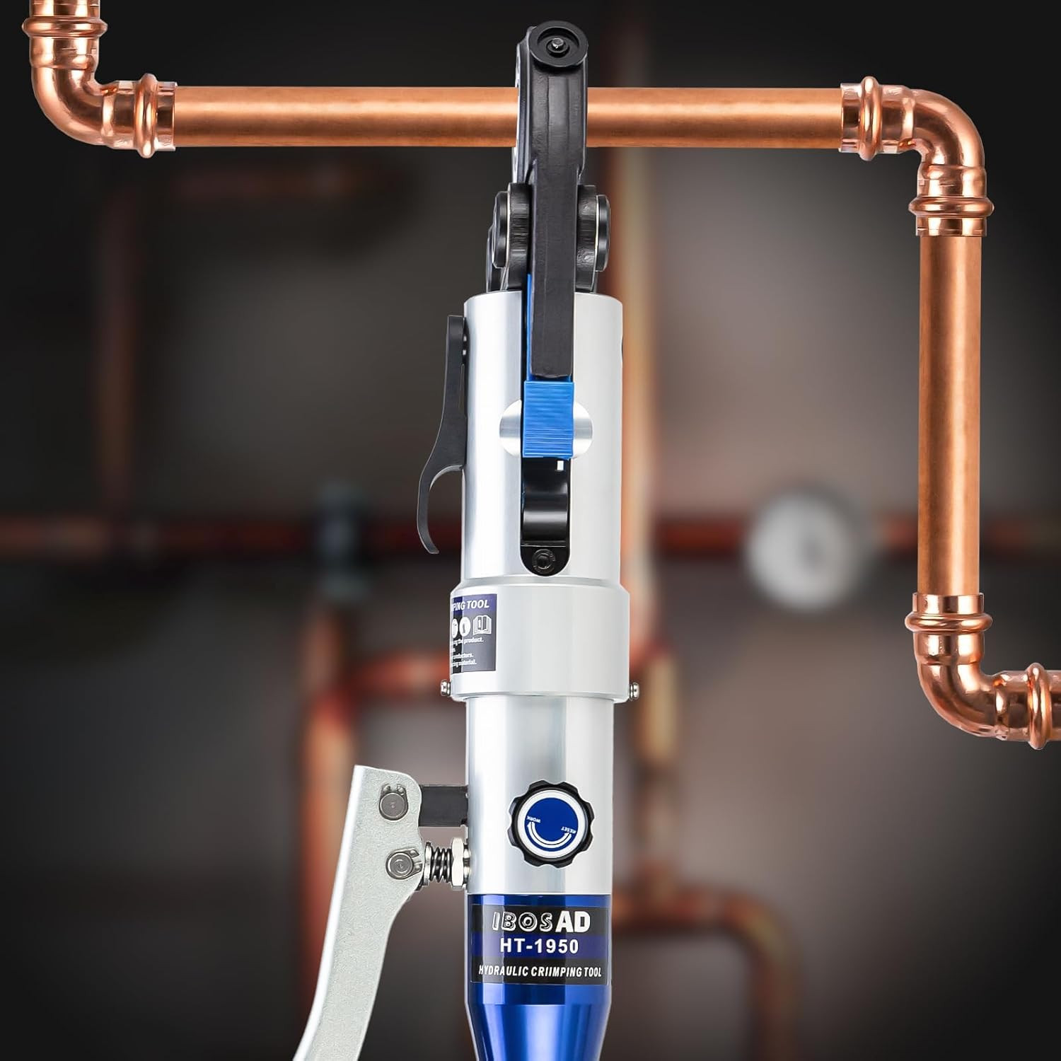 Copper Tube Fittings Hydraulic Pipe Crimping Tool with 1/2 Inch,3/4 Inch and 1 I