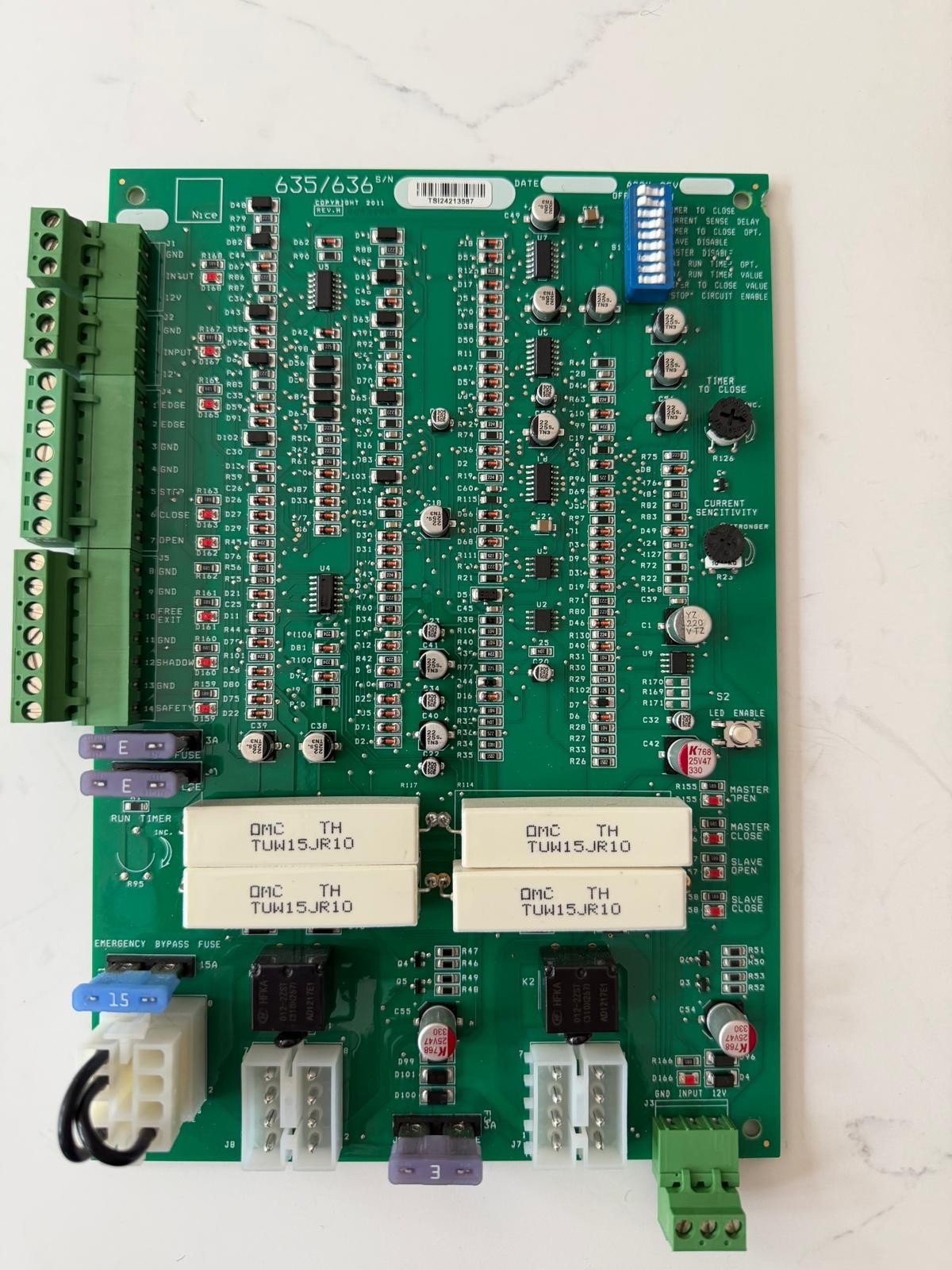 Nice 635 / 636 Gate Opener Control Board