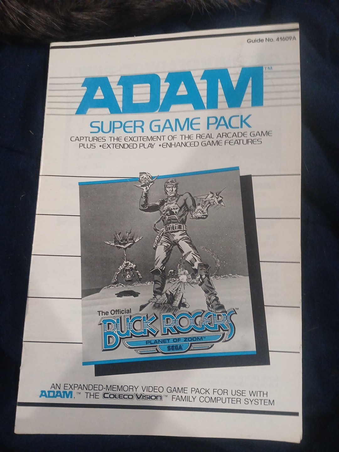 ADAM Super Game Pack Buck Rogers Manual Great Shape See Pics