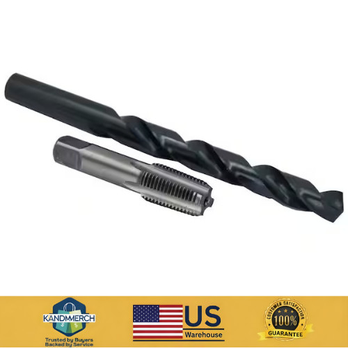 1/4 in. Carbon Steel NPT Pipe Tap and 7/16 in. High Speed Steel Drill Bit Set