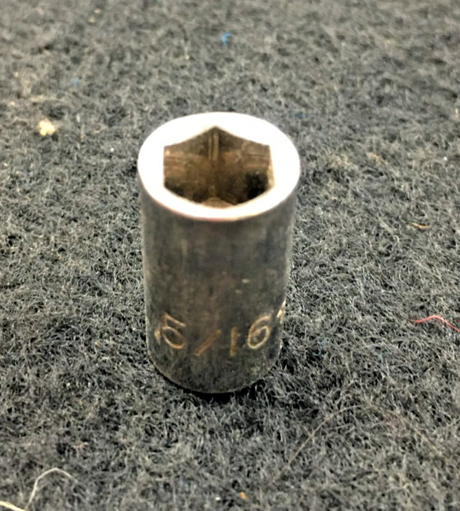 5/16" SOCKET, 6 POINT, 1/4 DRIVE, TAIWAN