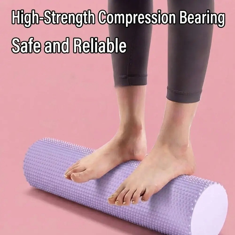 EVA Foam Roller 45x10cm Textured Muscle Massage Roller for Yoga Pilates Fitness