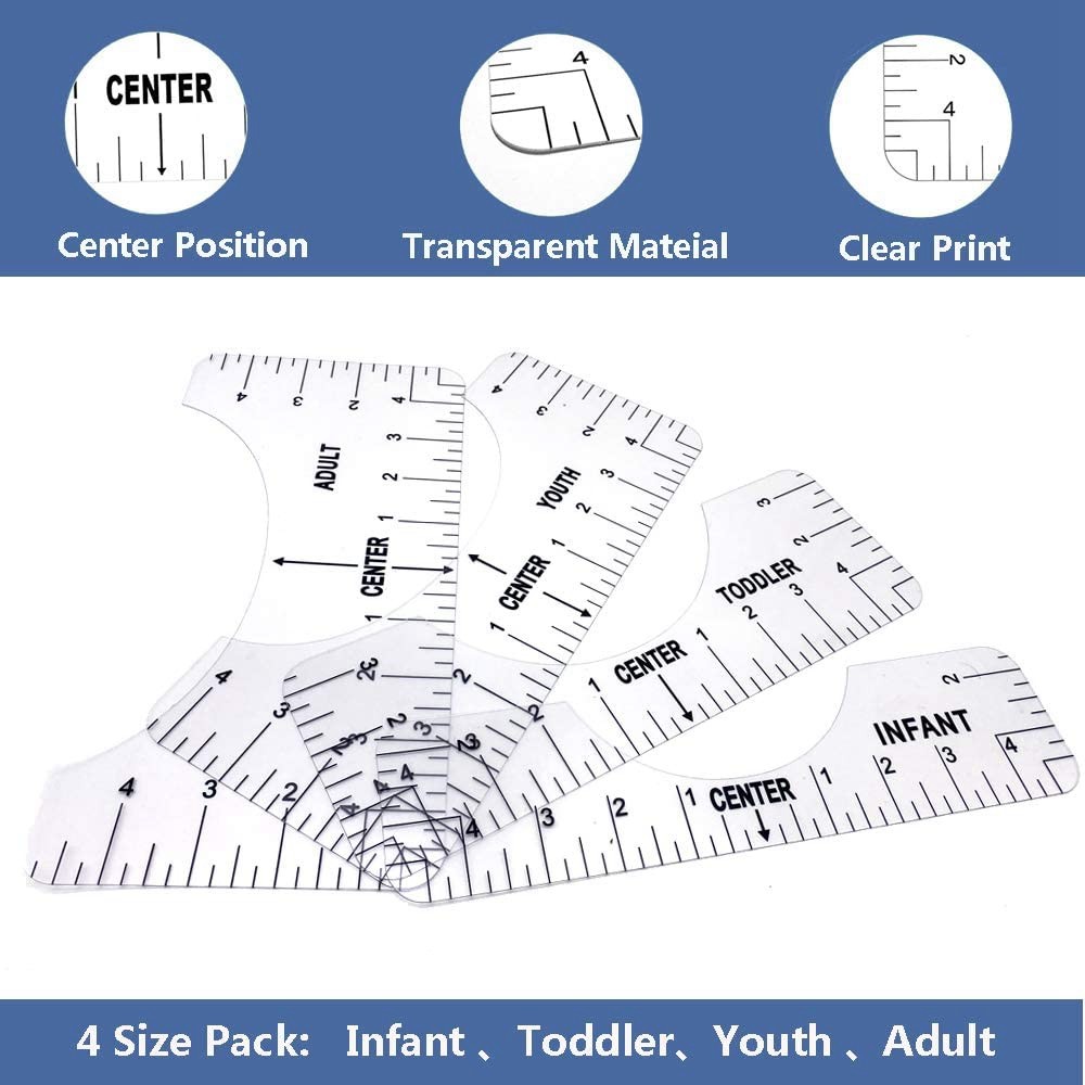 T-Shirt Ruler Guide Alignment Tool for Vinyl, Alignment Tool for T Shirt2222