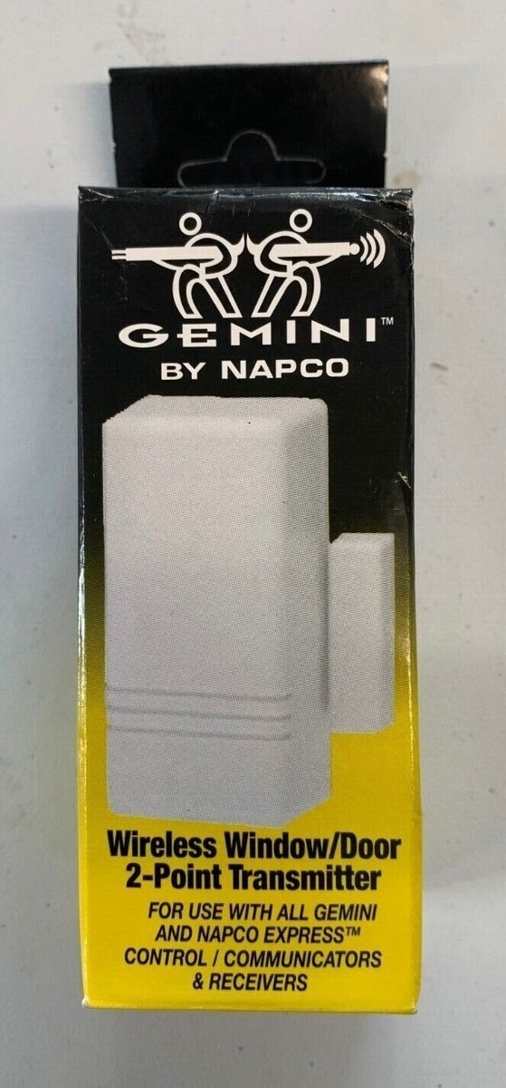 (Two) 2 X Napco GEM-TRANS2 Wireless Window/Door 2-Point Transmitters *Free Ship*