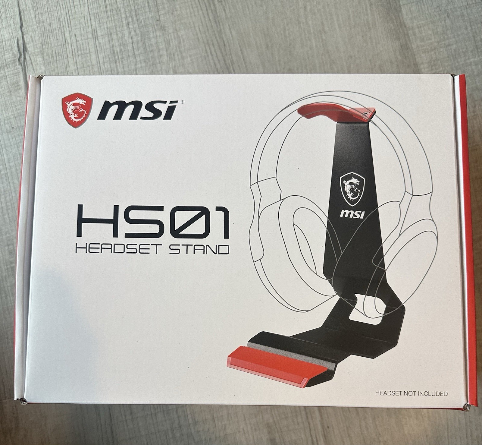 MSI HS01 Headset Stand Headset Holder Earphone Stand with Solid Metal Design