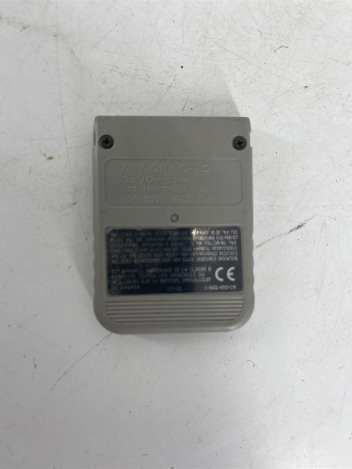OEM Playstation Memory Card SCPH-1020 USED UNTESTED