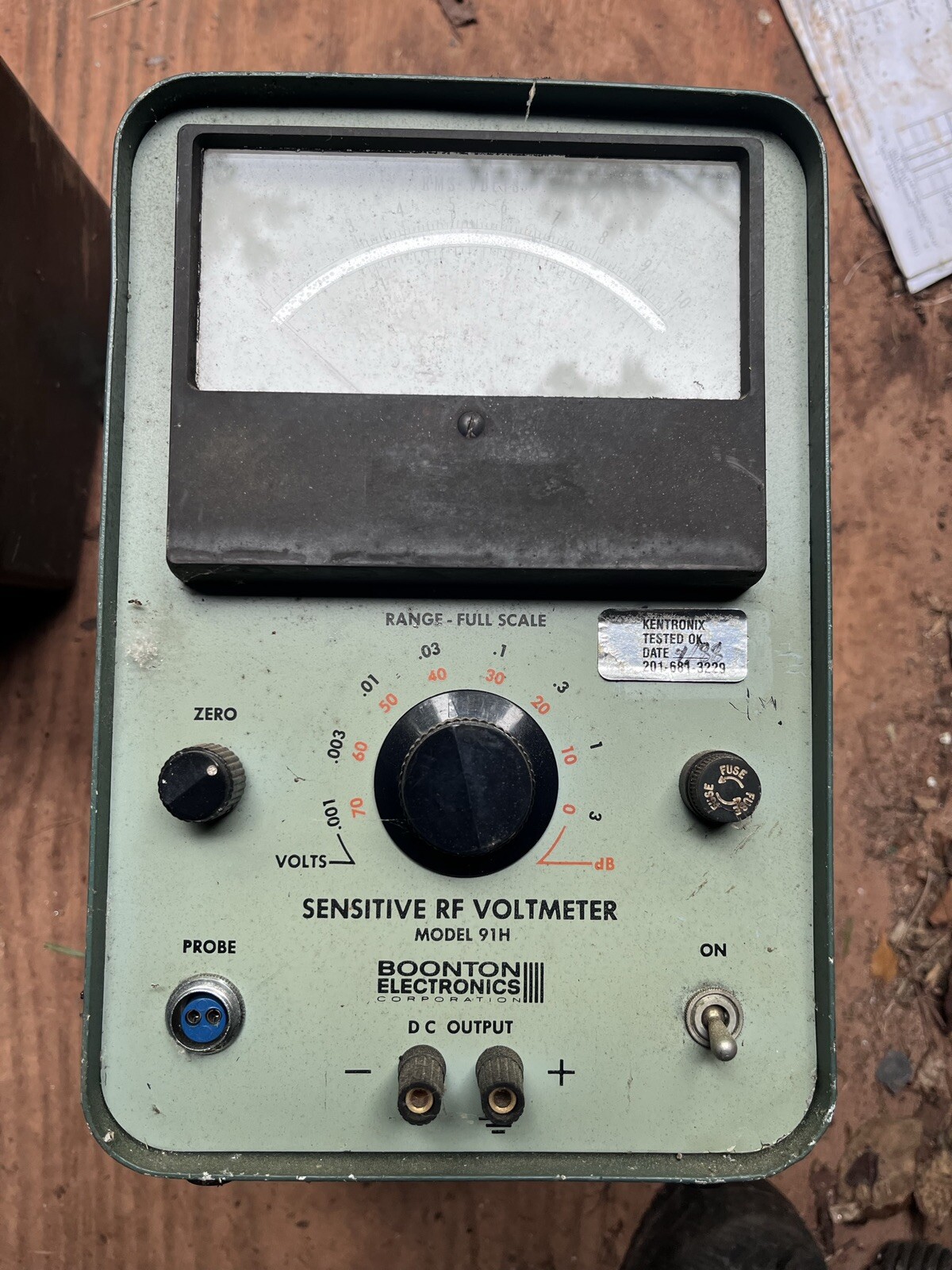 Boonton Electronics 91H Sensitive RF Voltmeter 117 V 91H Tested