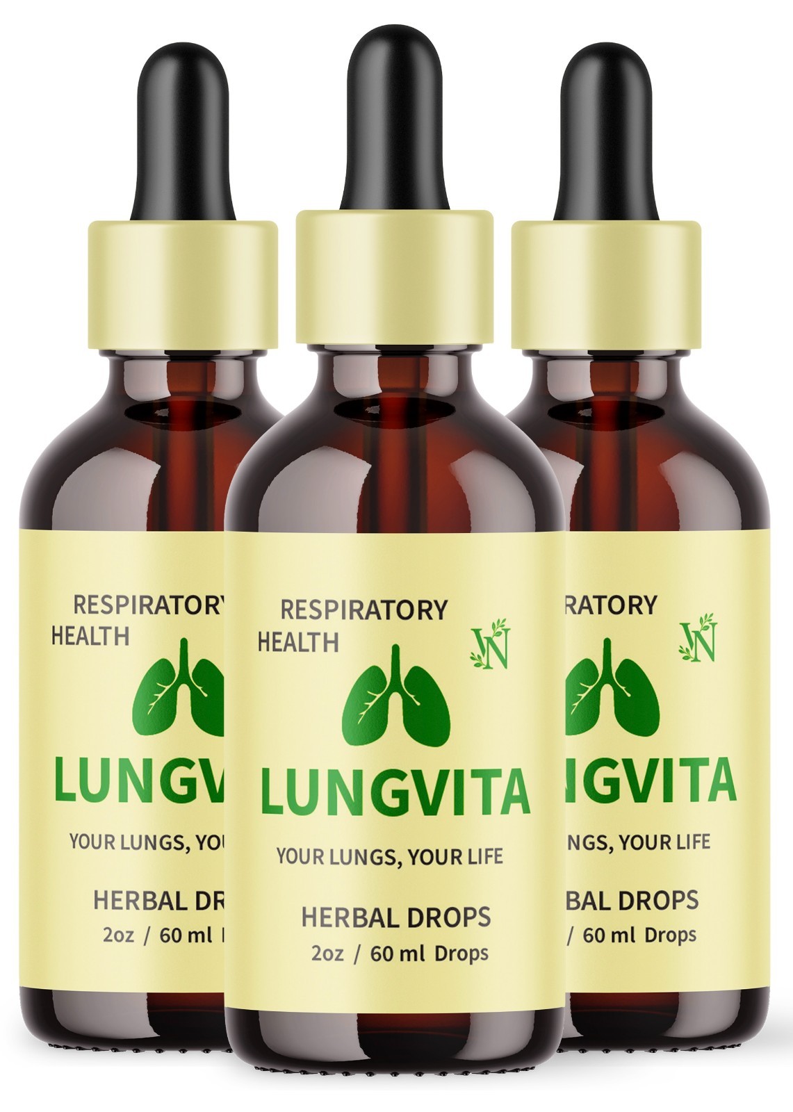 Lungvita Drops for Lung Support, Lung Vita Respiratory Support Supplement 3 Pack