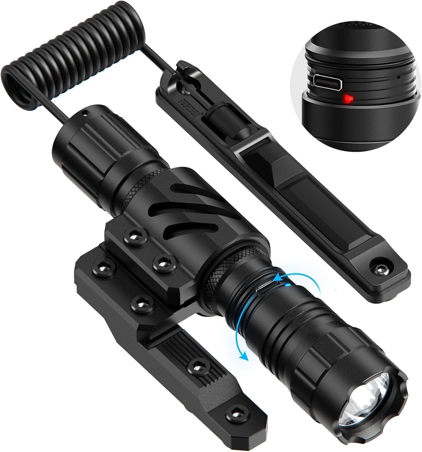 Feyachi FL34 Rechargeable Contains ML87 M-Lock mounting option