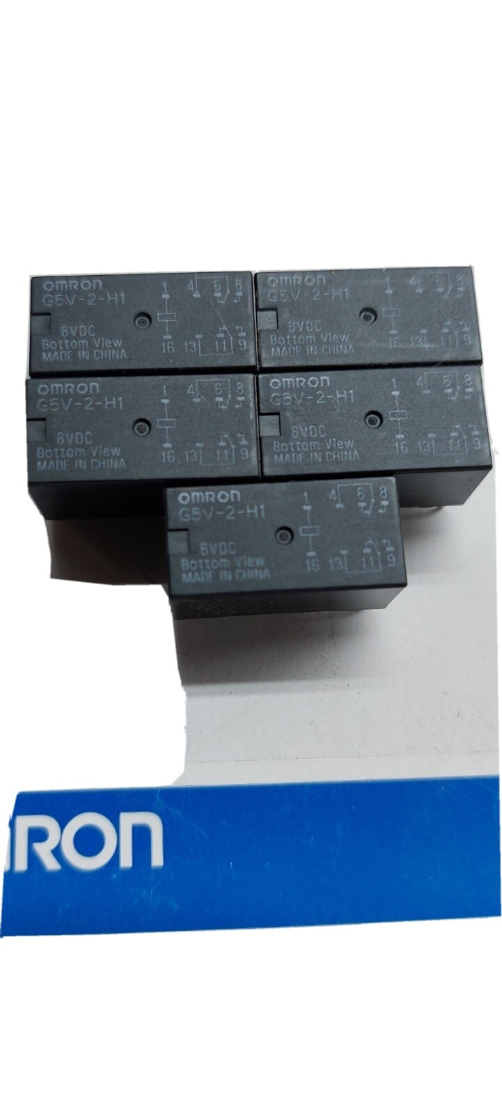 6 Volt DC relays, PC mount , Omron Type G5V-2-H1 ,tube guitar, Lot of 10 pieces