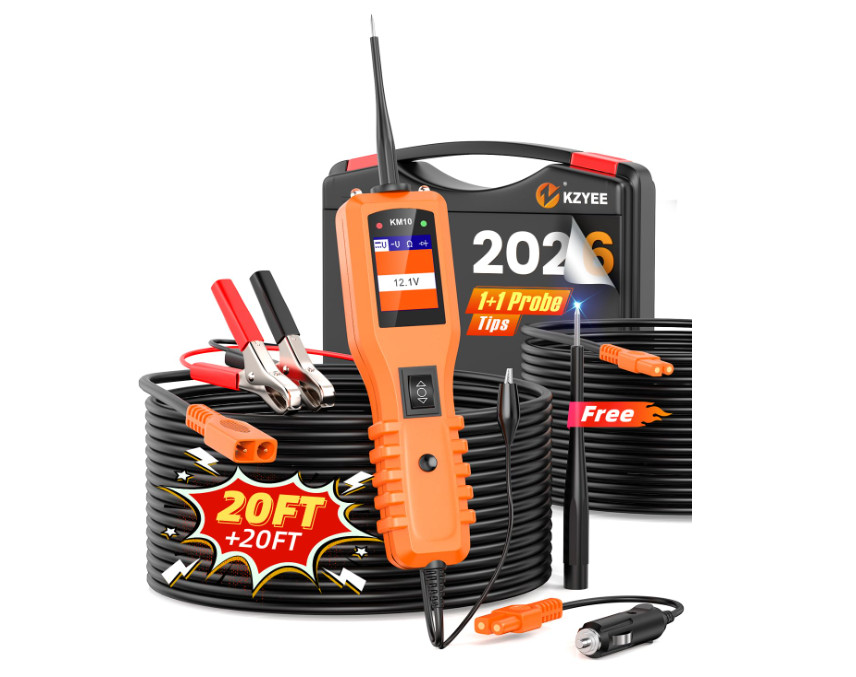 Probador de circuitos automotriz 12V/24V multímetro digital cable 40ft. Nuevo