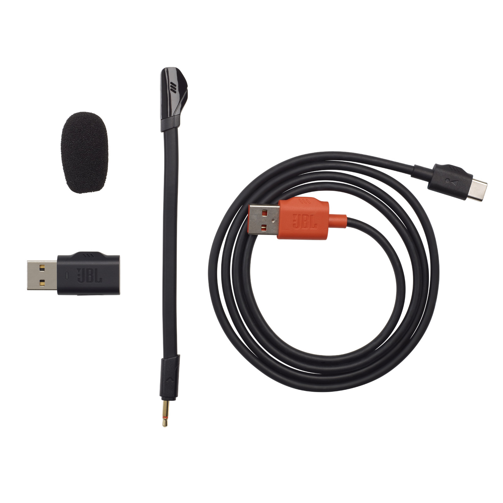JBL Quantum 350 Wireless, Wireless PC gaming headset with detachable boom mic