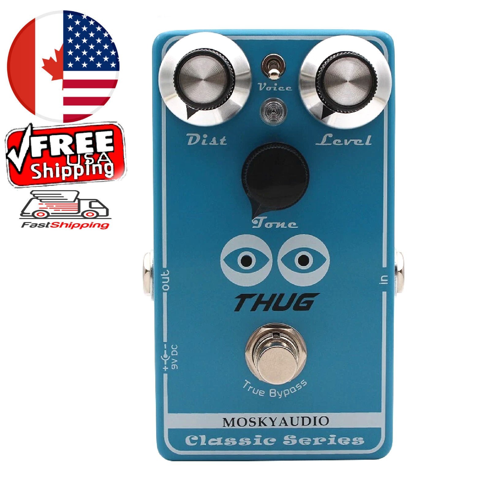 Mosky THUG Hand-wired Professional Distortion High Gain RIOT Guitar Effect Pedal