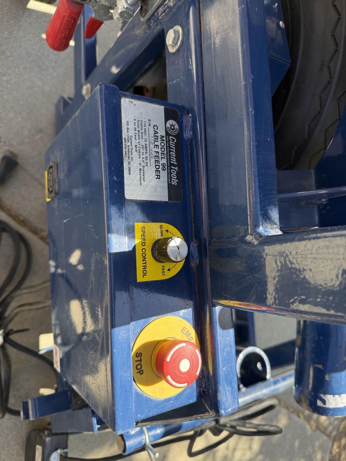 Current Tools Blue Cable Puller 99 Heavy Duty Electric Cable Pulling Machine
