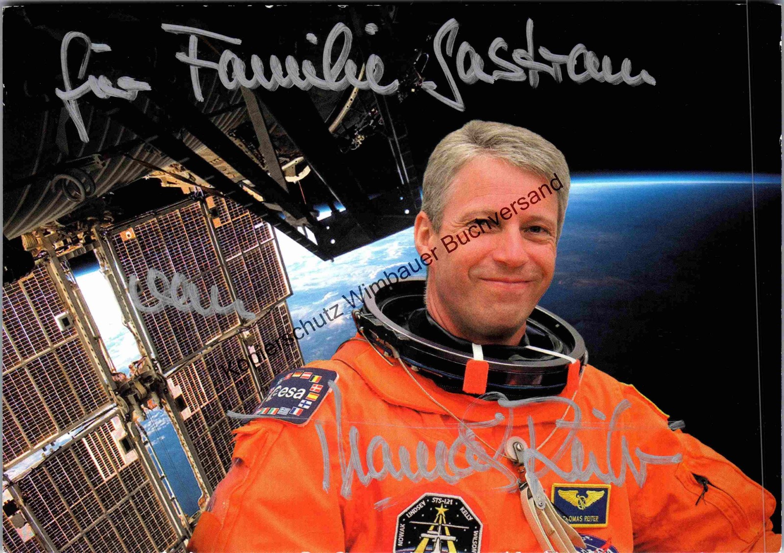 Original autograph Thomas Reiter astronaut // autograph signed signed 332971
