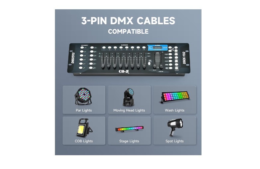 192 DMX 512 Stage DJ Light Controller for Unmatched Light Shows and Events