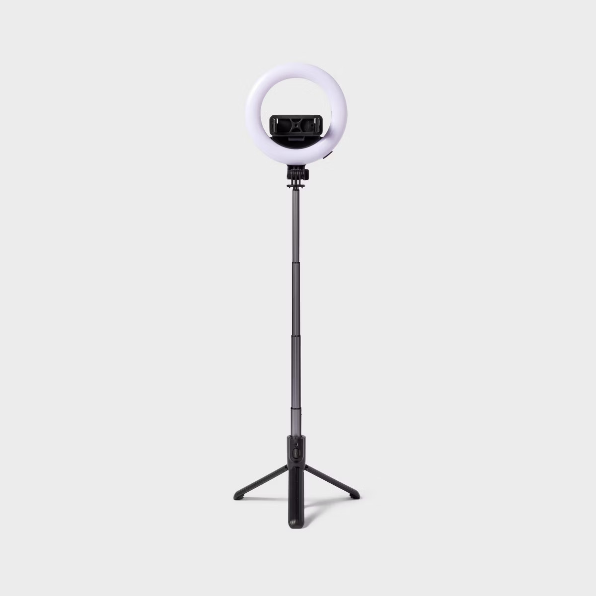 Tripod Selfie Stick with LED Ring Light - heyday - Black
