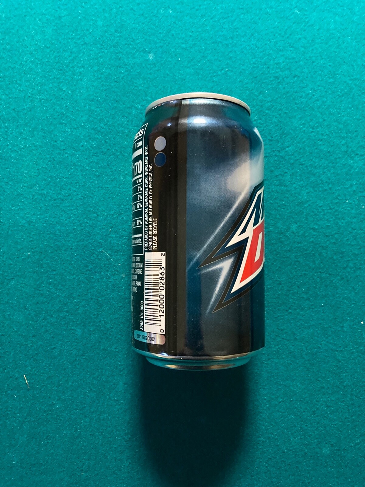 **Full 2021 Mountain Dew Voltage 12oz Can Old Design**