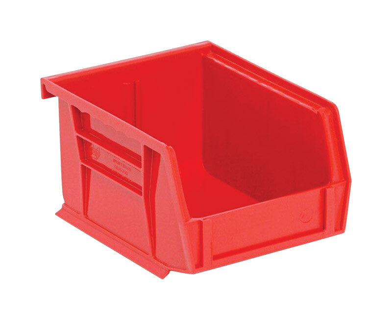 Quantum Storage QUS210RD Red Polypropylene Storage Bin 5-3/8x4-1/8x2-13/16 in.