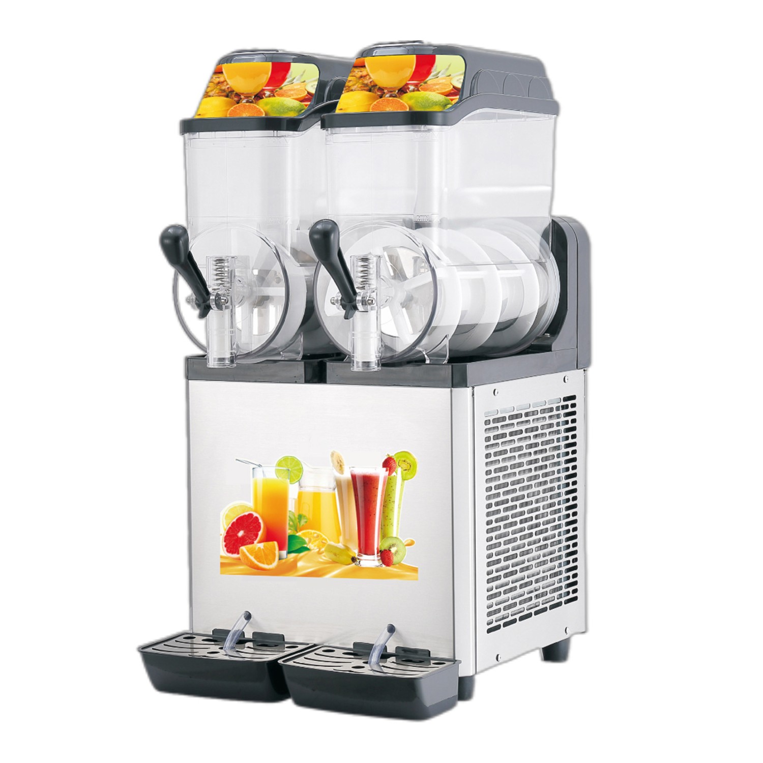 12L Double Tank Commercial Slush Machine Frozen Drink Smoothie Juice Maker