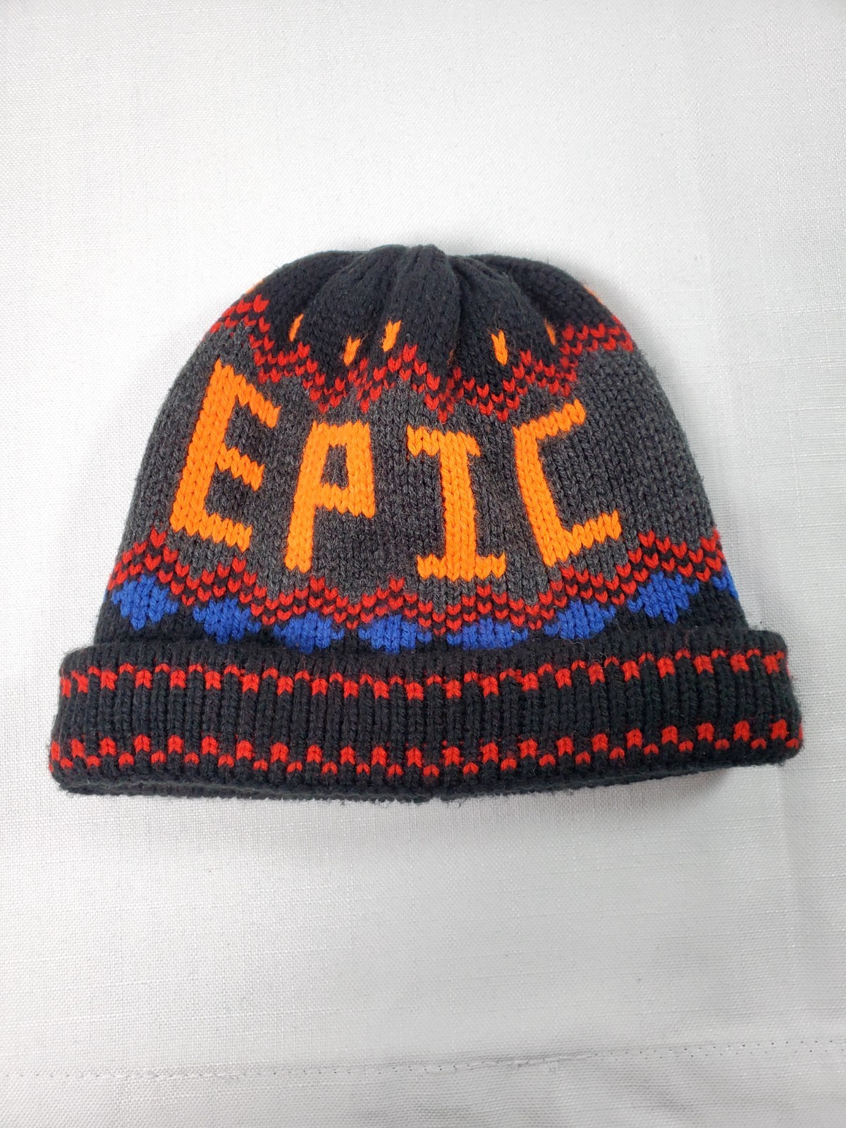 Kids Old Navy Knit Beanie Hat "Epic" Graphic Winter Cap (L/XL) Unisex