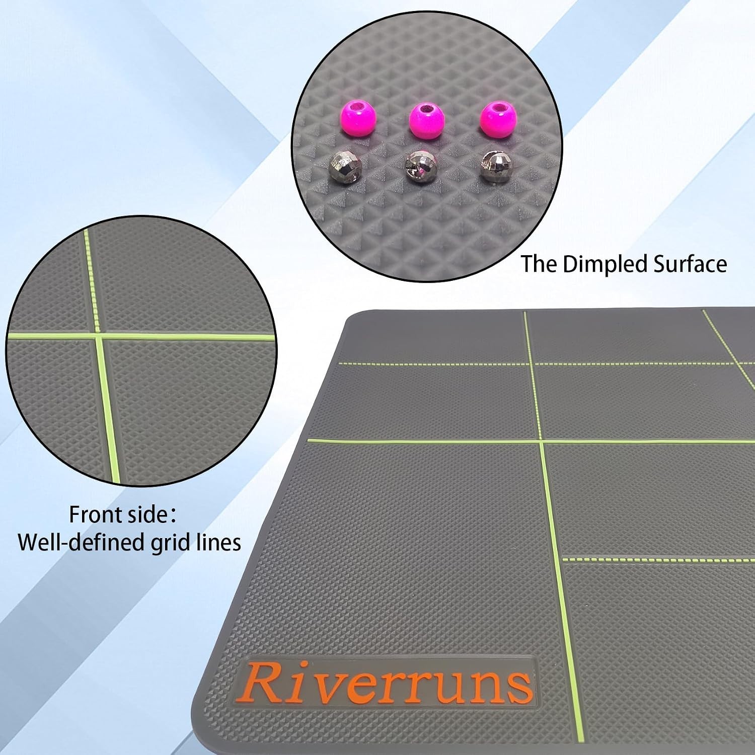 Versatile Fly Tying Silicone Mat - 24x16 Inches Large & 2 Medium Sizes Available