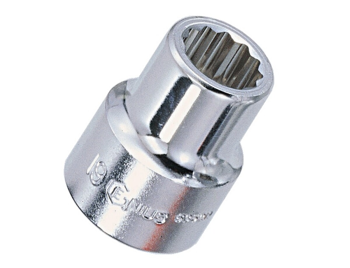 Genius Tools 1" Dr.70mm Hand Socket (12-Point) (CR-Mo) - 837070